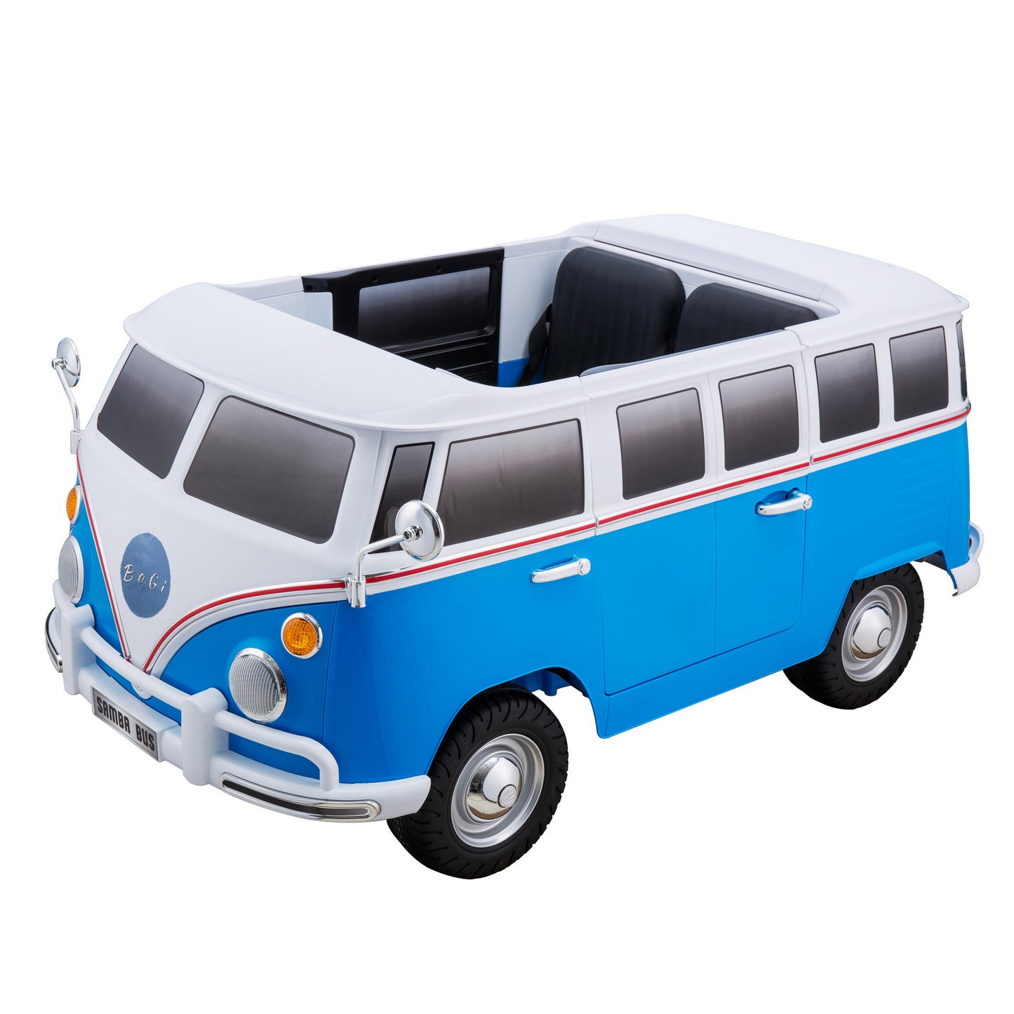 Samba Bus Kinderauto Kinderfahrzeug Kinder Elektroauto Ledersitz EVA-Vollgummireifen