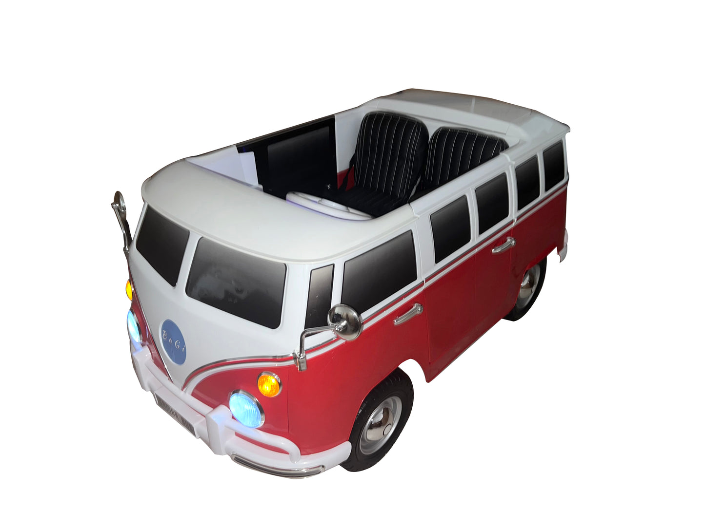 Samba Bus Kinderauto Kinderfahrzeug Kinder Elektroauto Ledersitz EVA-Vollgummireifen