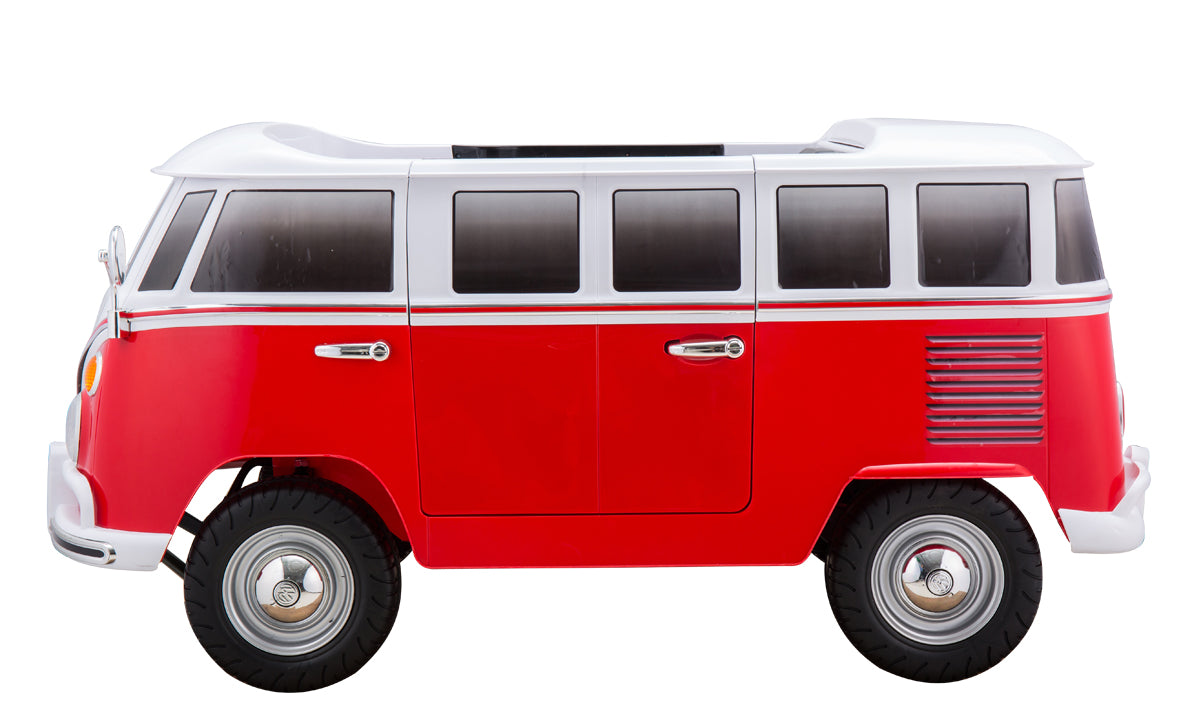 Samba Bus Kinderauto Kinderfahrzeug Kinder Elektroauto Ledersitz EVA-Vollgummireifen
