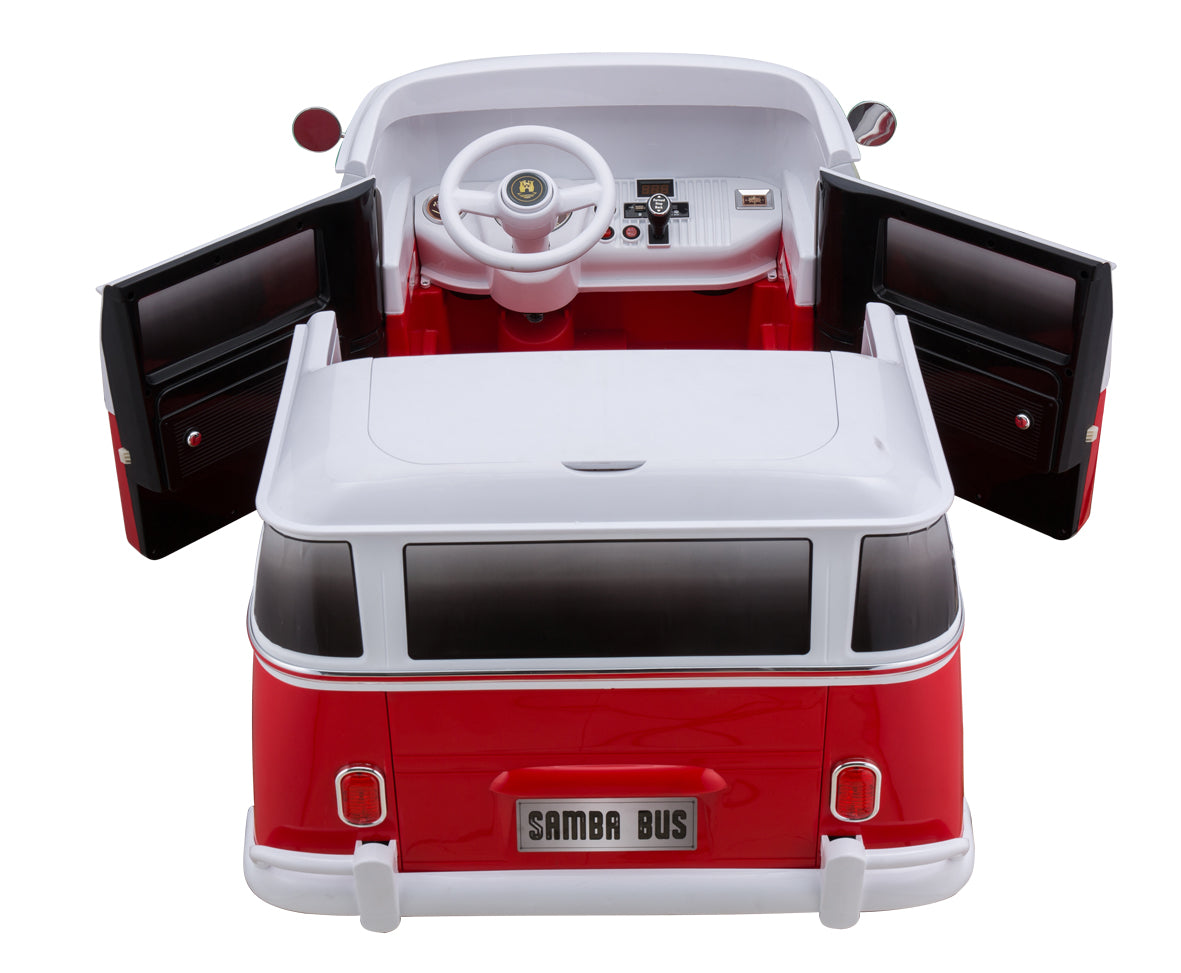 Samba Bus Kinderauto Kinderfahrzeug Kinder Elektroauto Ledersitz EVA-Vollgummireifen