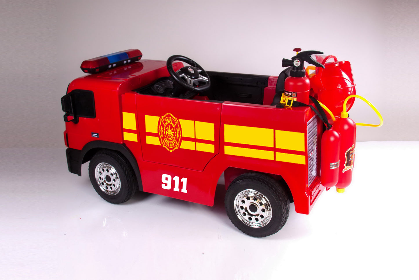 Feuerwehrauto Kinderelektroauto Kinderfahrzeug 2x35W 12V 10Ah Gratis Spielzeug