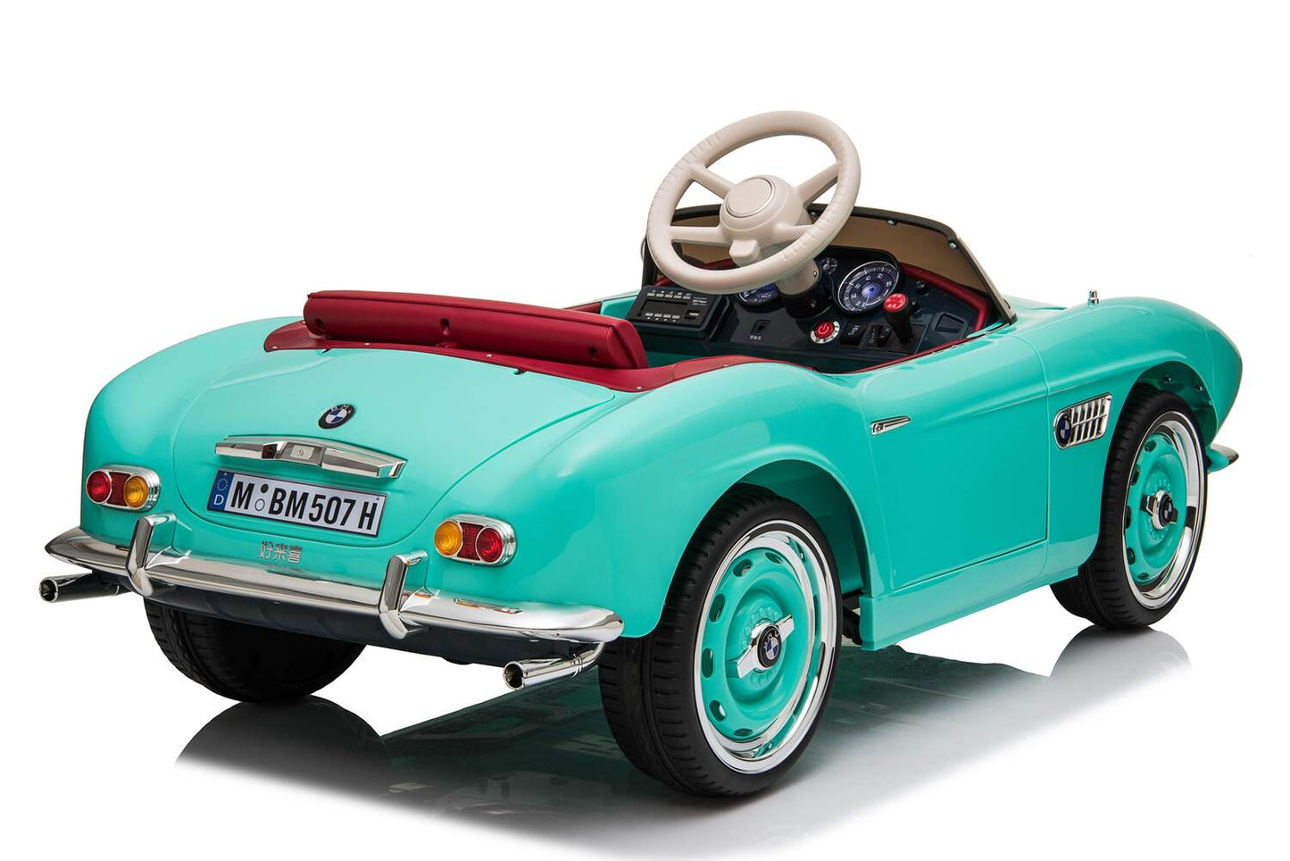 BMW 507 2x35W Antrieb 12V 7Ah Ledersitz EVA-Vollgummireifen