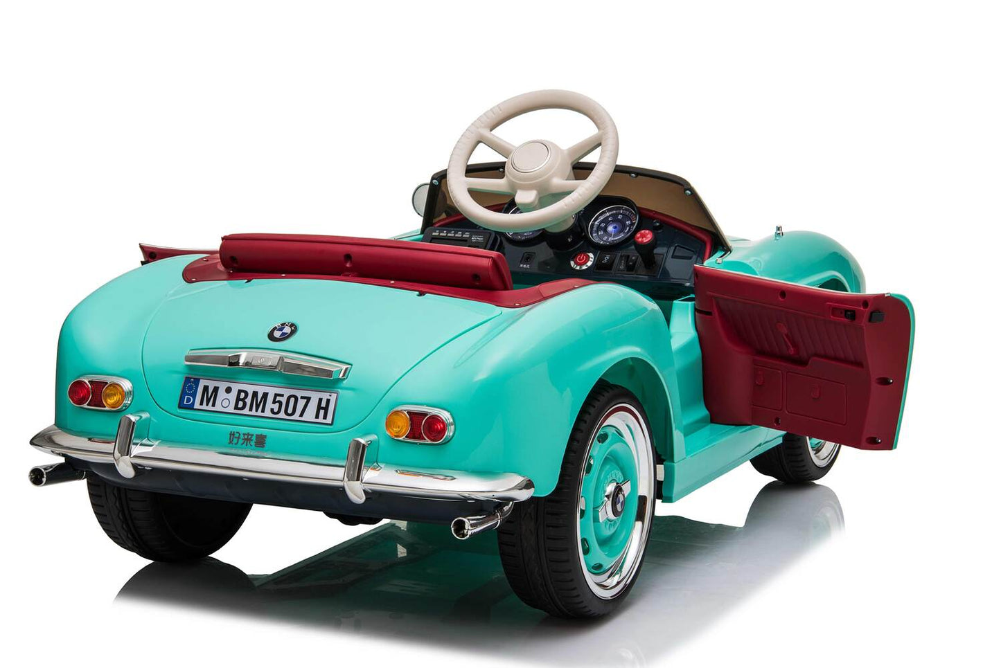 BMW 507 2x35W Antrieb 12V 7Ah Ledersitz EVA-Vollgummireifen