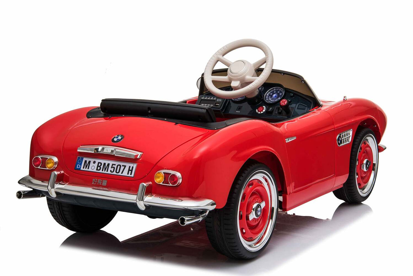 BMW 507 2x35W Antrieb 12V 7Ah Ledersitz EVA-Vollgummireifen