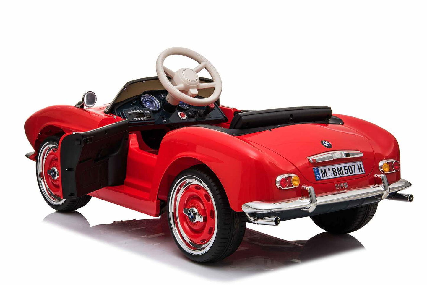 BMW 507 2x35W Antrieb 12V 7Ah Ledersitz EVA-Vollgummireifen