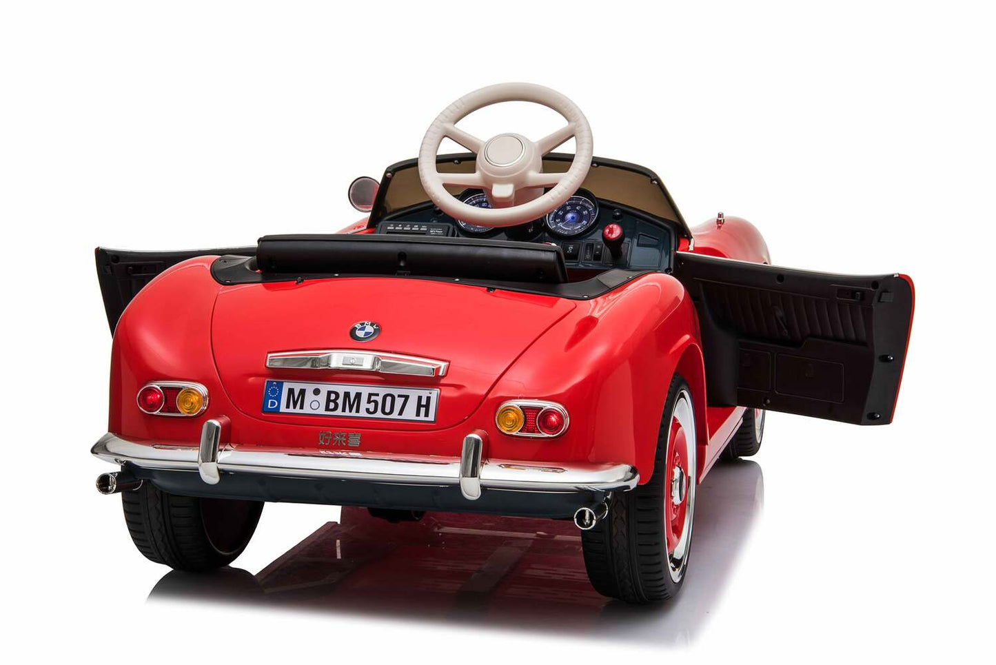 BMW 507 2x35W Antrieb 12V 7Ah Ledersitz EVA-Vollgummireifen