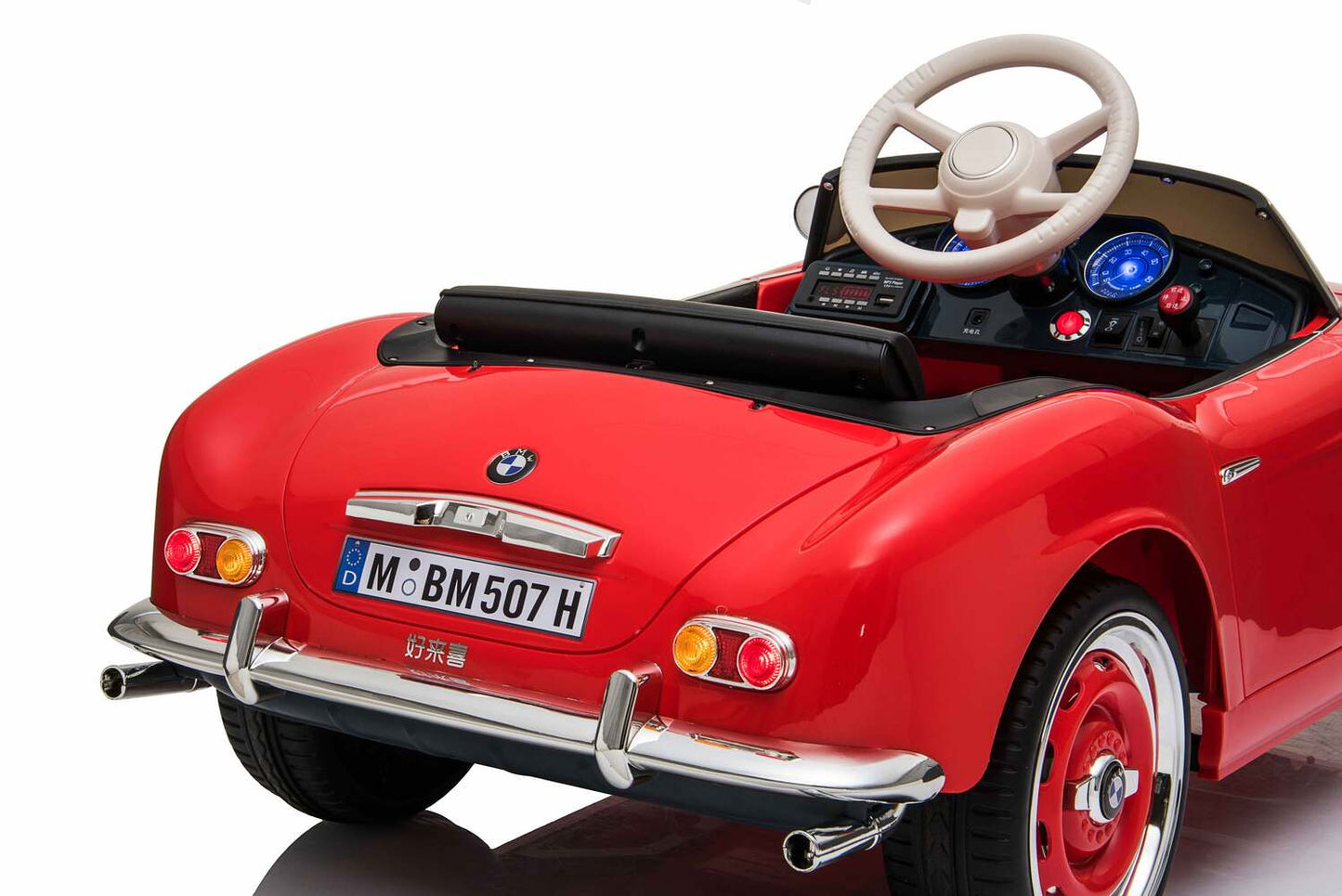 BMW 507 2x35W Antrieb 12V 7Ah Ledersitz EVA-Vollgummireifen