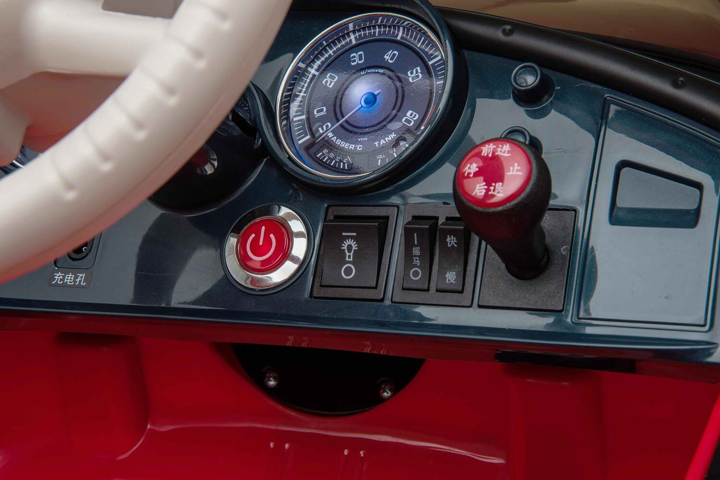 BMW 507 2x35W Antrieb 12V 7Ah Ledersitz EVA-Vollgummireifen