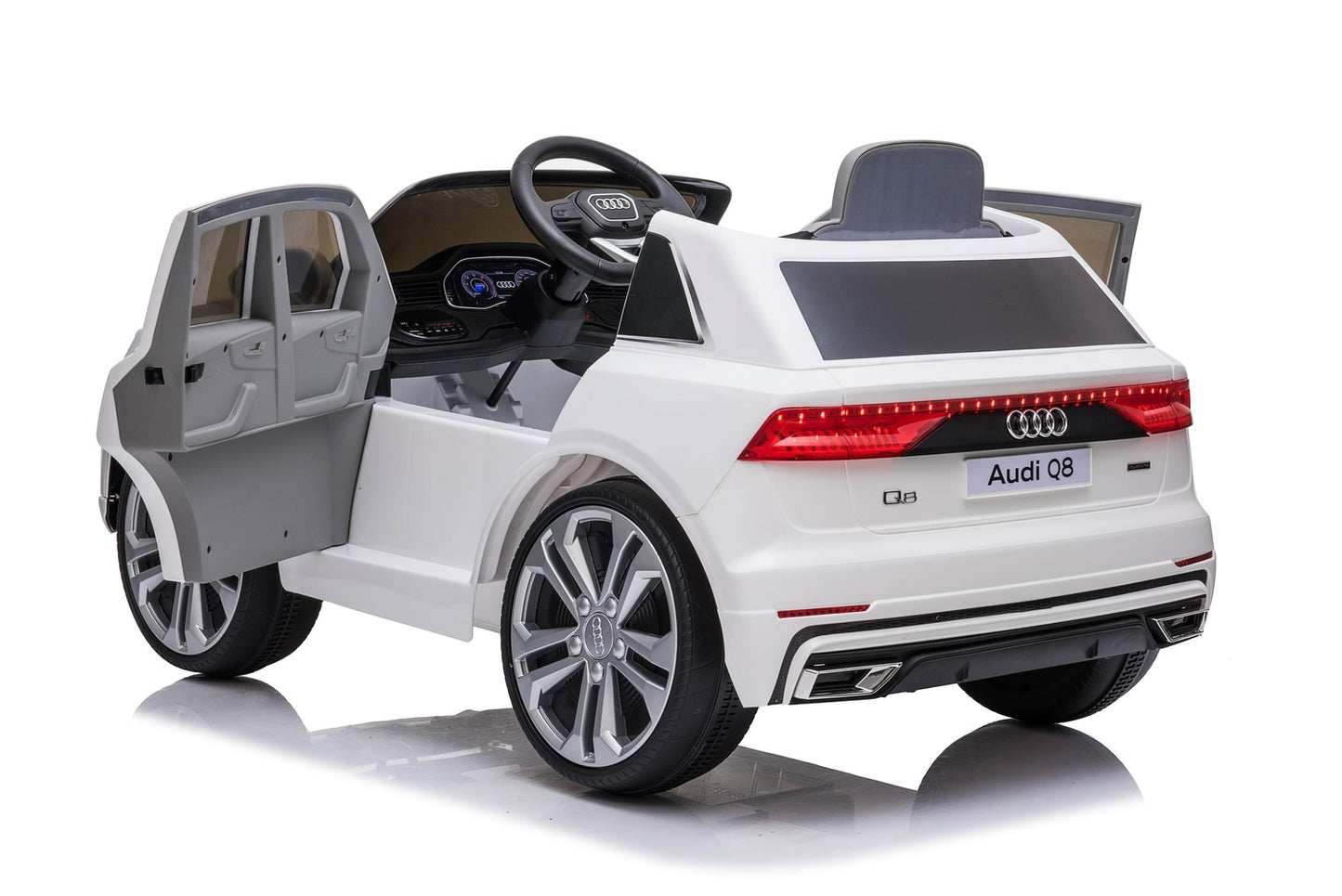 Audi Q8 2x35W Ledersitz EVA-Vollgummireifen 2x6V 7Ah