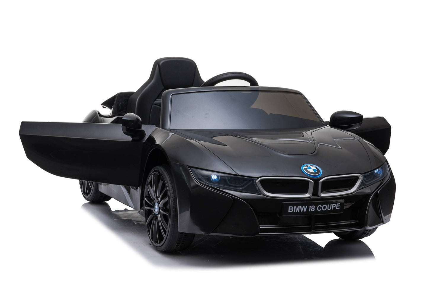 Premium BMW i8 2x35W 12V 7Ah Ledersitz EVA-Vollgummireifen