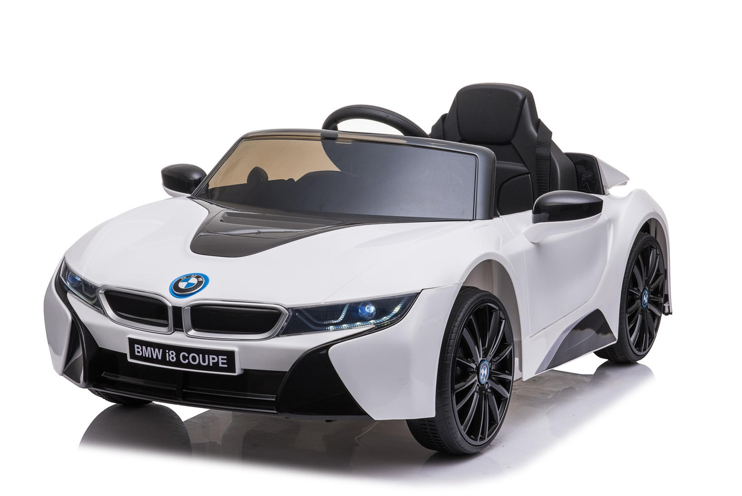 Premium BMW i8 2x35W 12V 7Ah Ledersitz EVA-Vollgummireifen