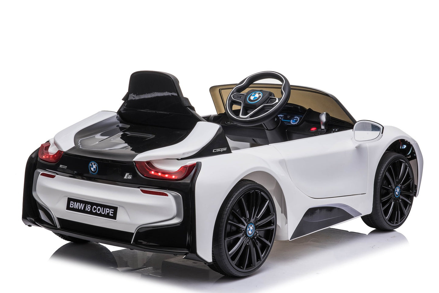 Premium BMW i8 2x35W 12V 7Ah Ledersitz EVA-Vollgummireifen