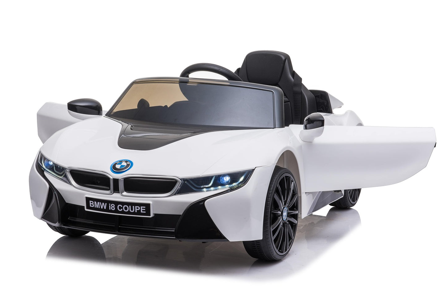 Premium BMW i8 2x35W 12V 7Ah Ledersitz EVA-Vollgummireifen