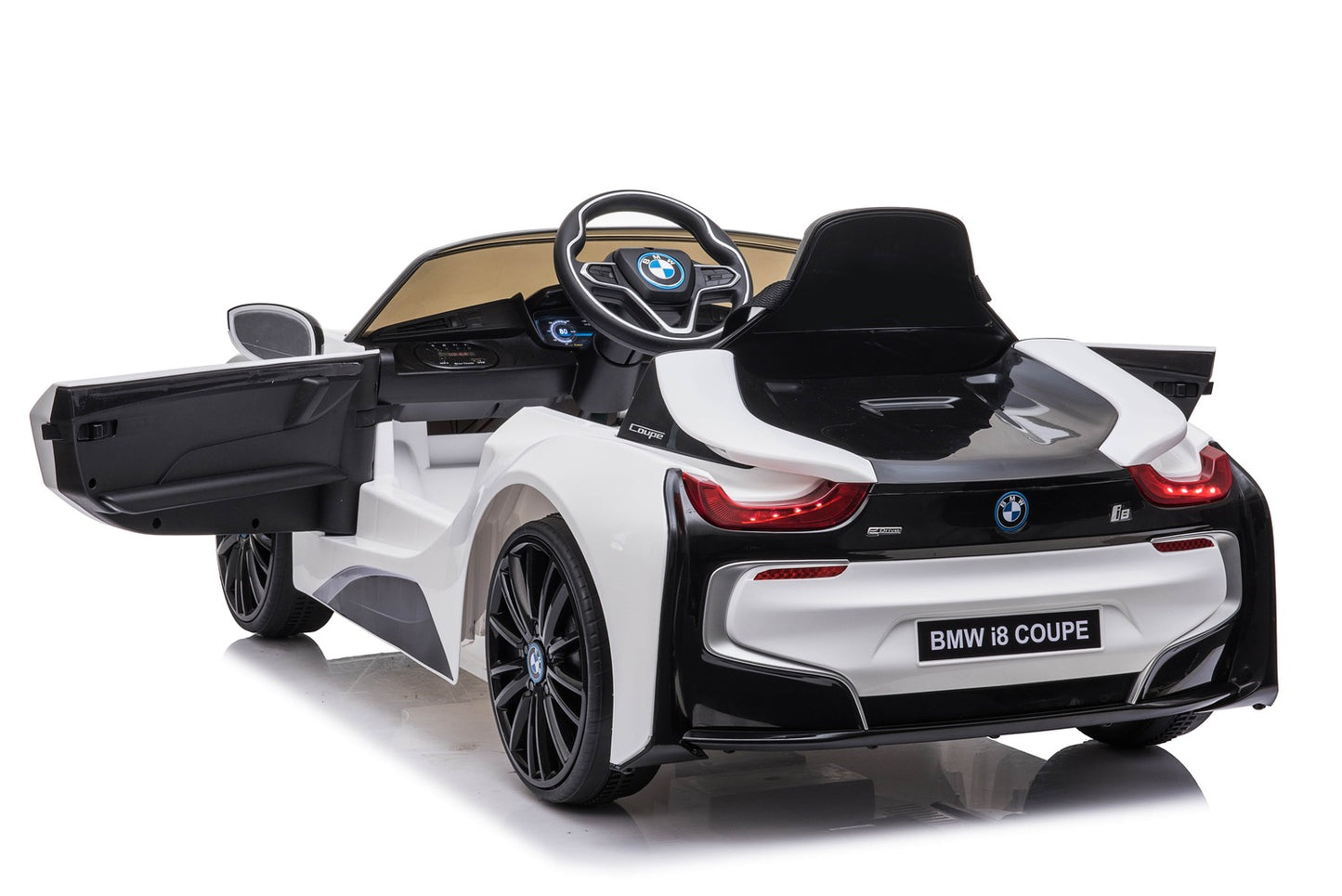 Premium BMW i8 2x35W 12V 7Ah Ledersitz EVA-Vollgummireifen