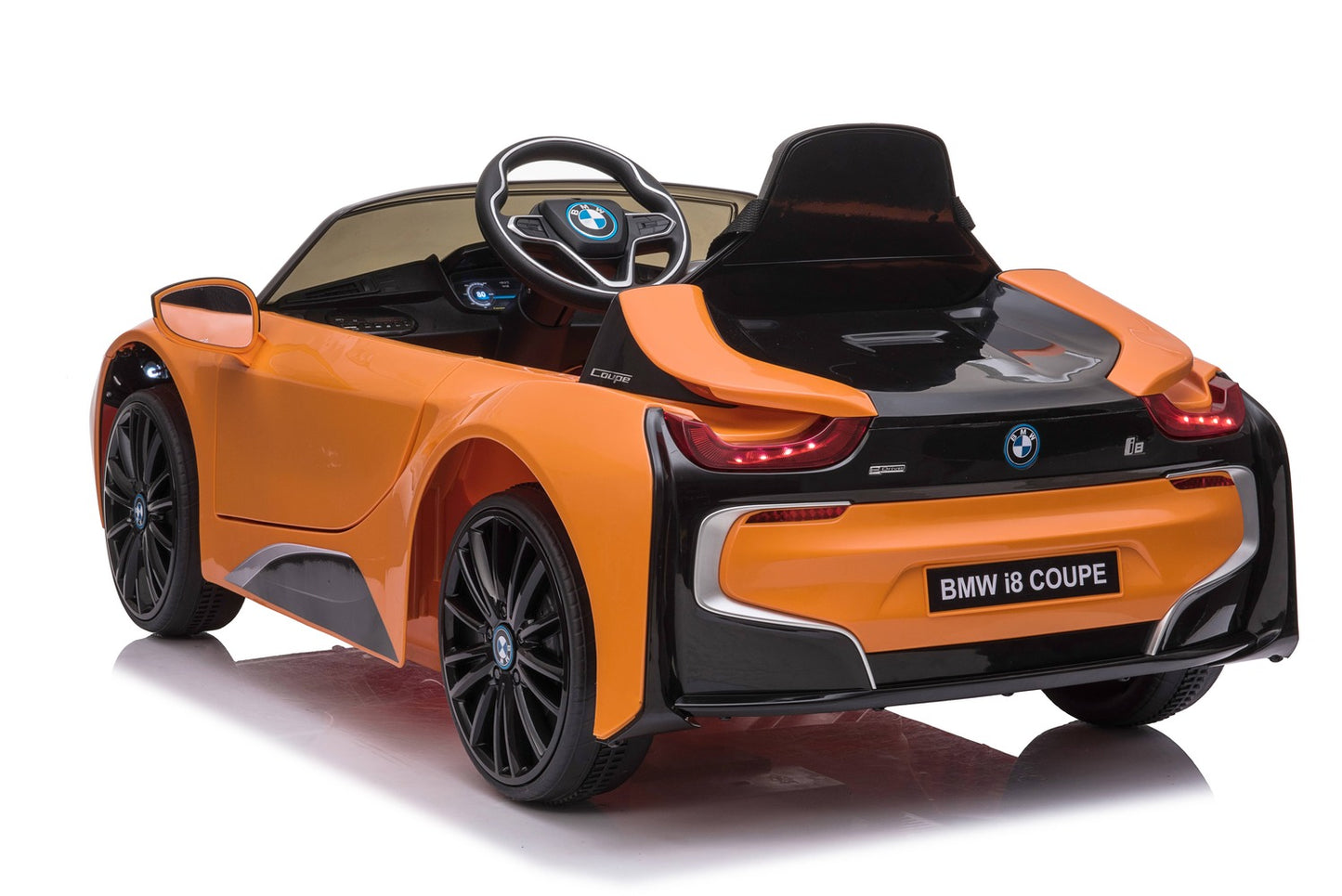 Premium BMW i8 2x35W 12V 7Ah Ledersitz EVA-Vollgummireifen