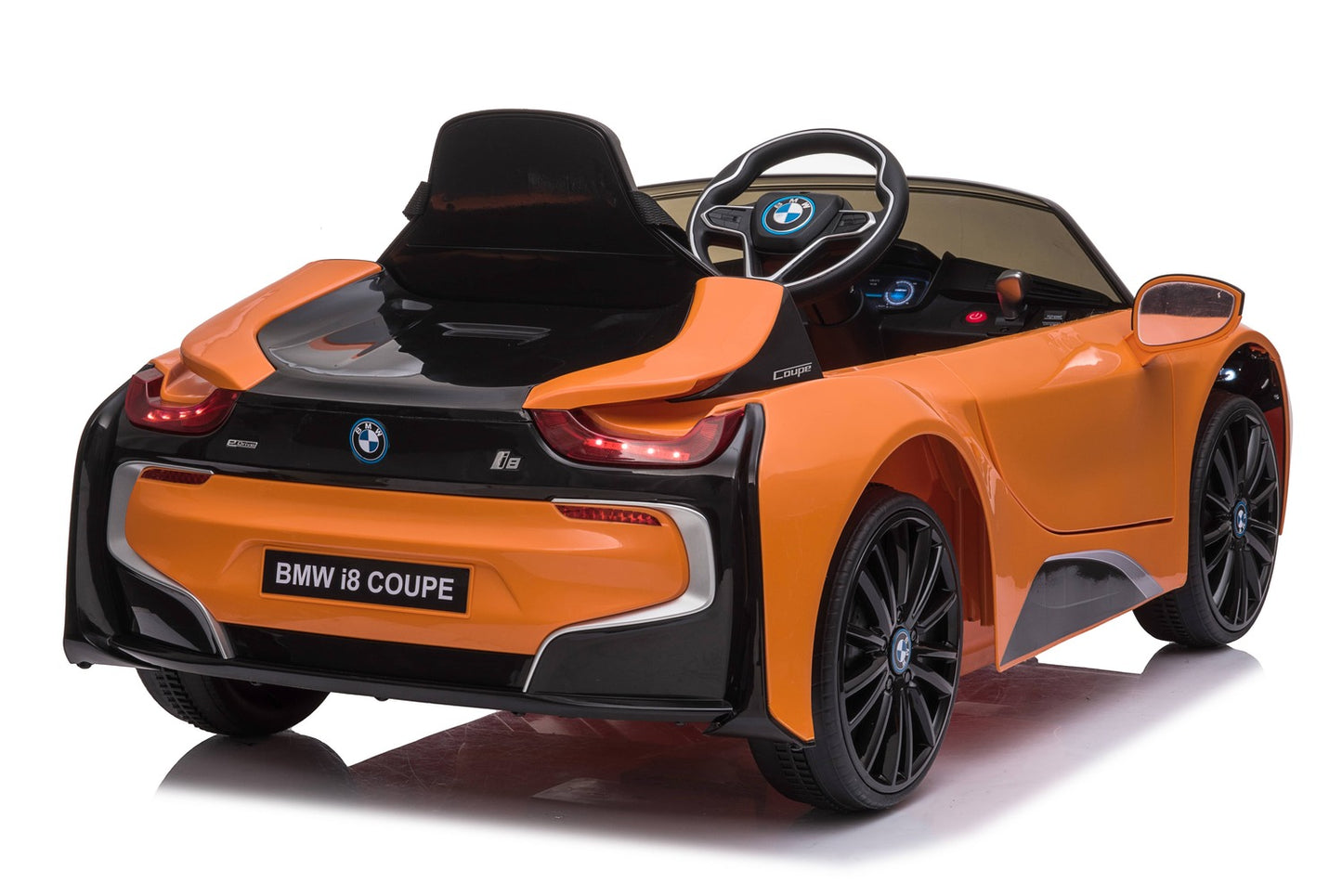 Premium BMW i8 2x35W 12V 7Ah Ledersitz EVA-Vollgummireifen