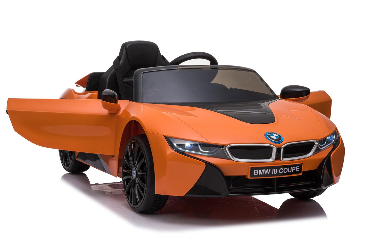 Premium BMW i8 2x35W 12V 7Ah Ledersitz EVA-Vollgummireifen