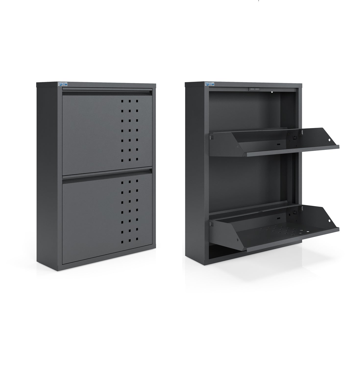 Dublin 2-türig Schuhschrank mit Muster