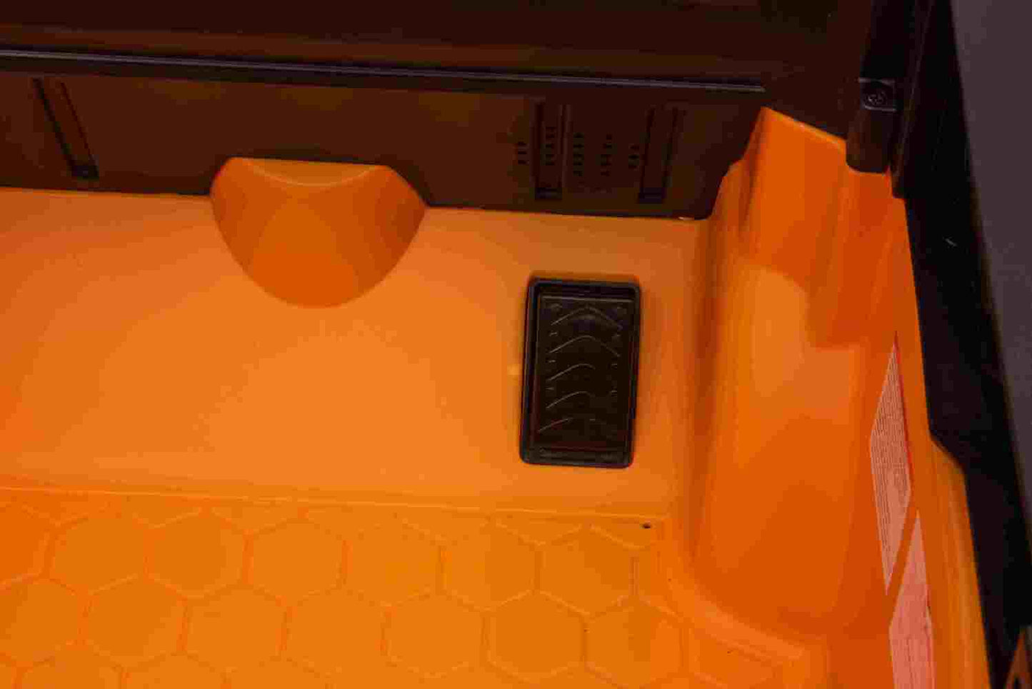 JCB Kinderstapler 12V 7Ah ,Hoch und Runter fahrbar, 2x25W Antrieb