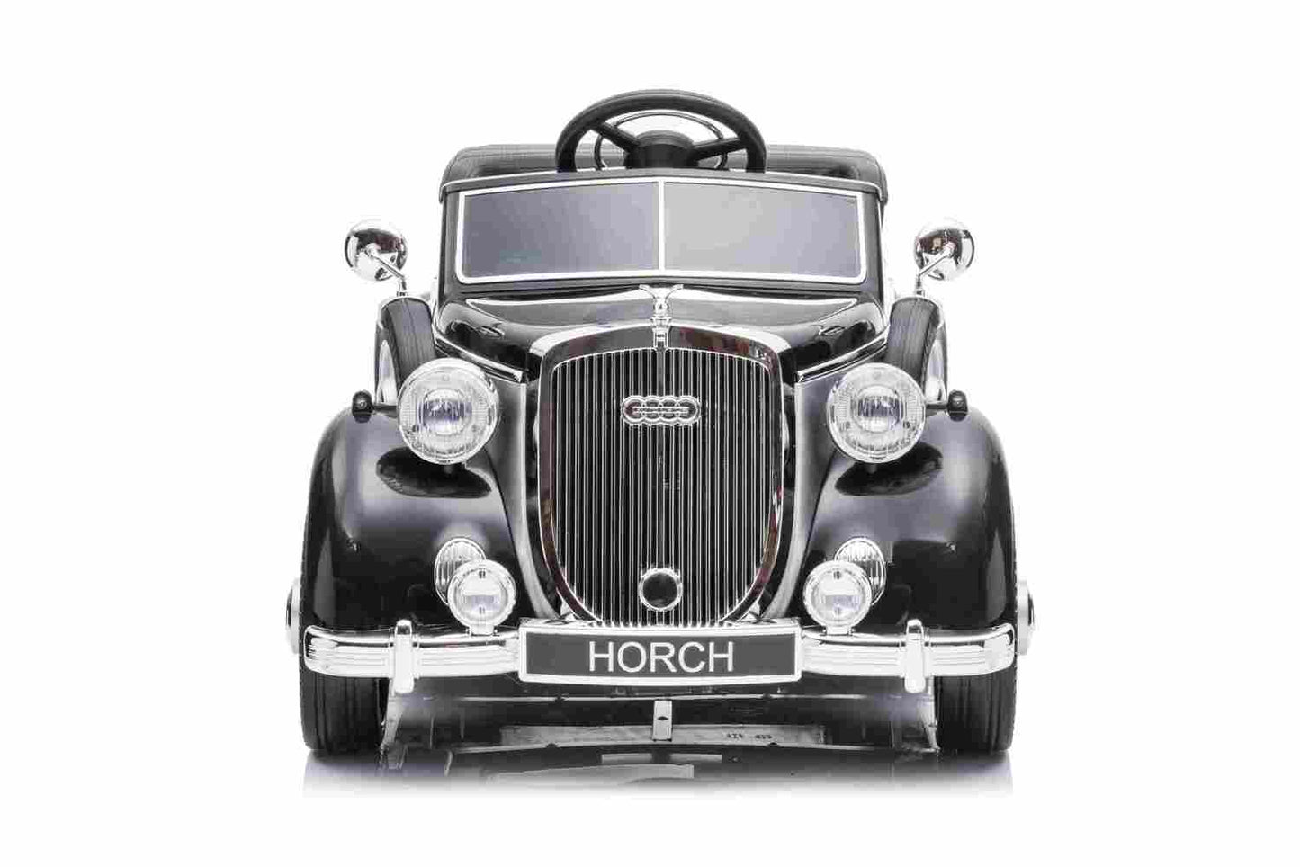 Audi Horch 930V Oldtimer 2x120W 12V 10Ah EVA-Vollgummireifen 1x Kind + 1x Erwachsener