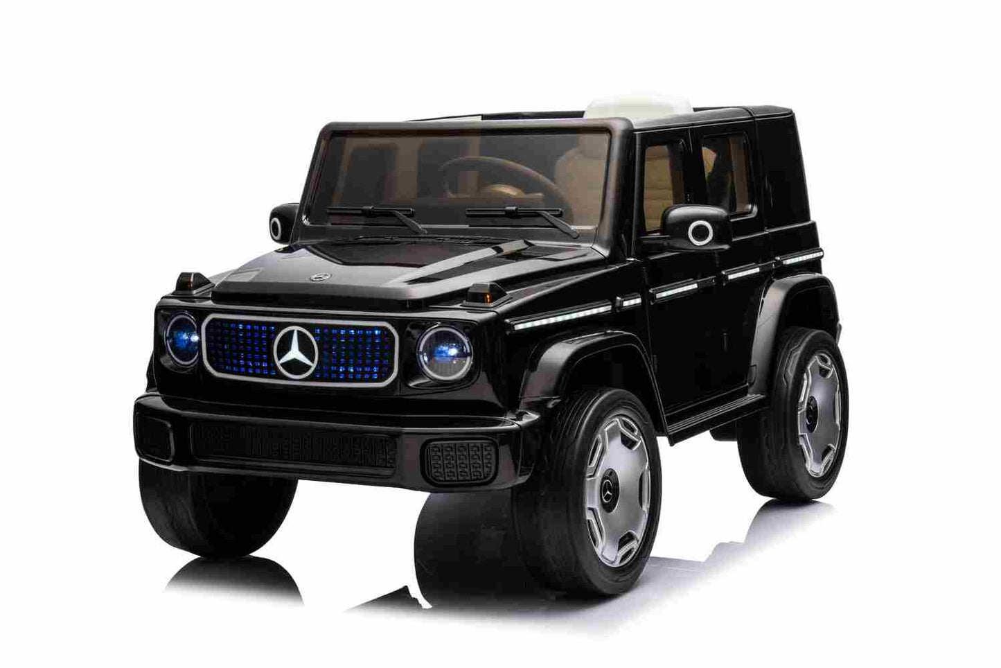 Mercedes Benz EQG 2x35W Antrieb 12V 9Ah Ledersitz EVA-Vollgummireifen