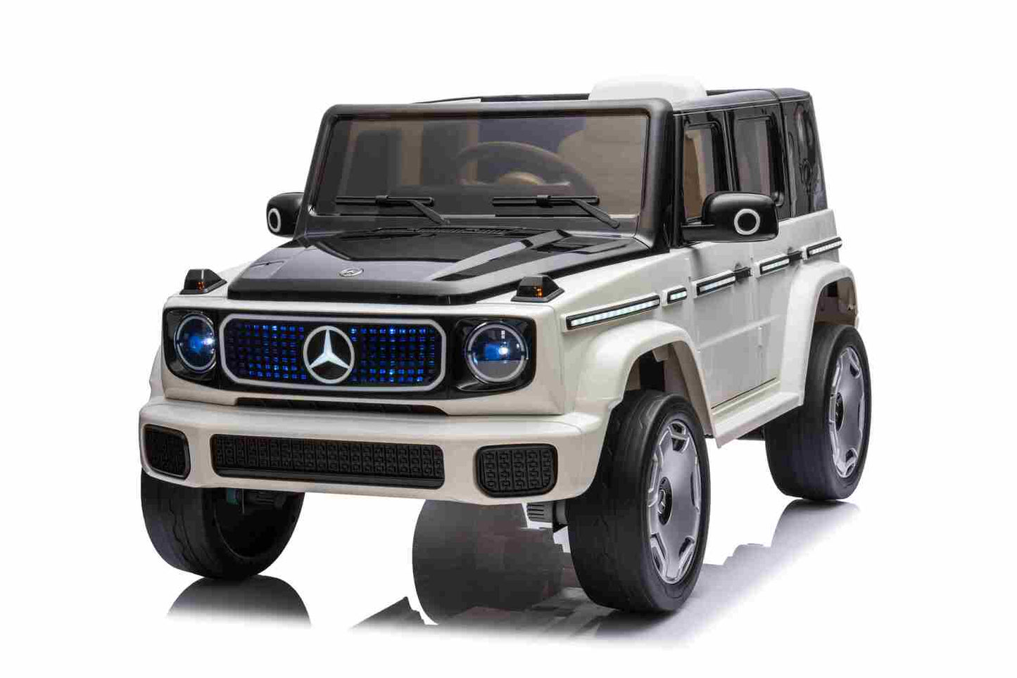 Mercedes Benz EQG 2x35W Antrieb 12V 9Ah Ledersitz EVA-Vollgummireifen