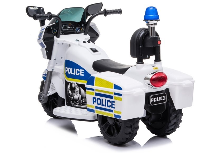 Polizei Motorrad mit Sirene
