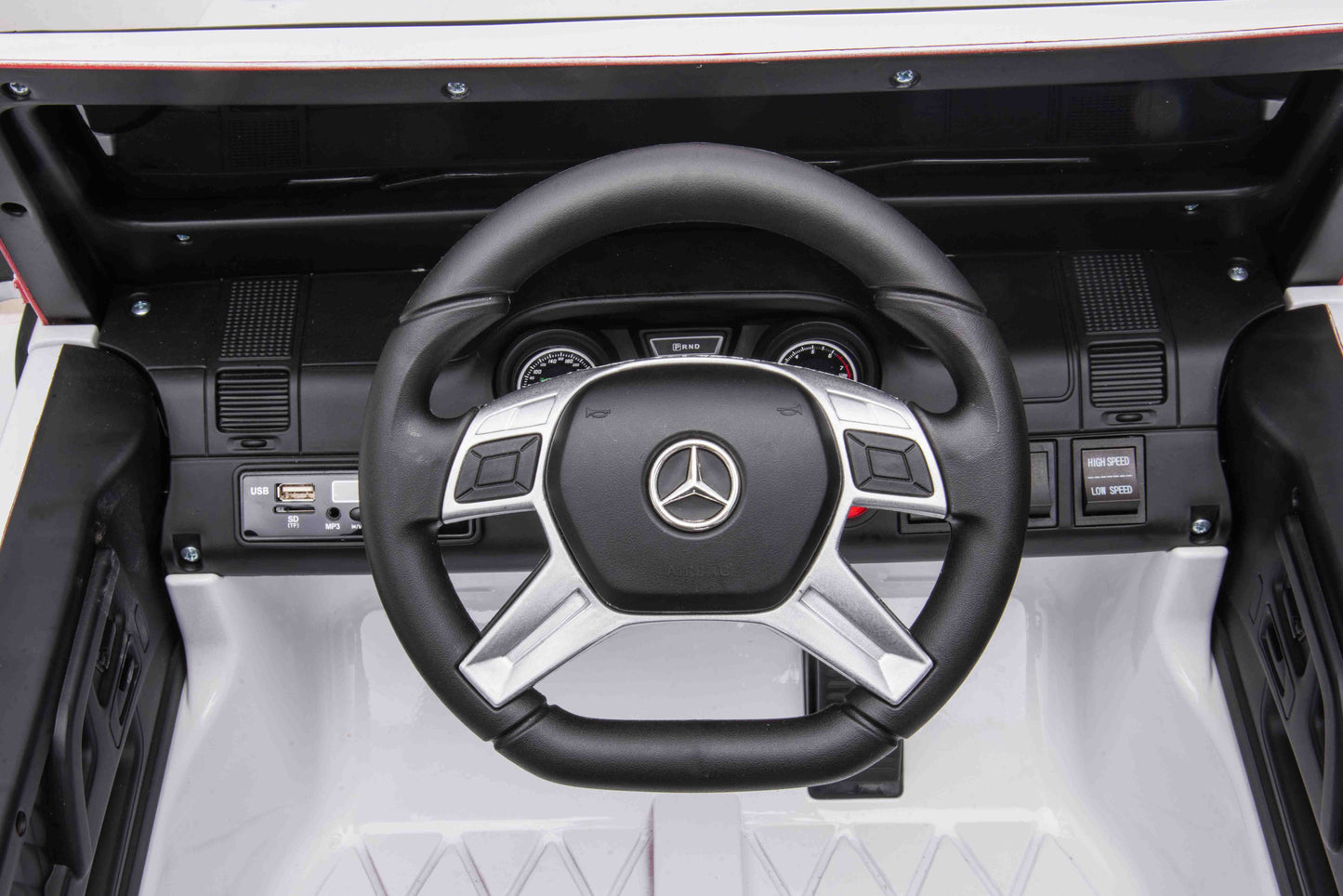 Mercedes G63 6x35W 12V 10Ah EVA-Vollgummireifen Ledersitz Premium